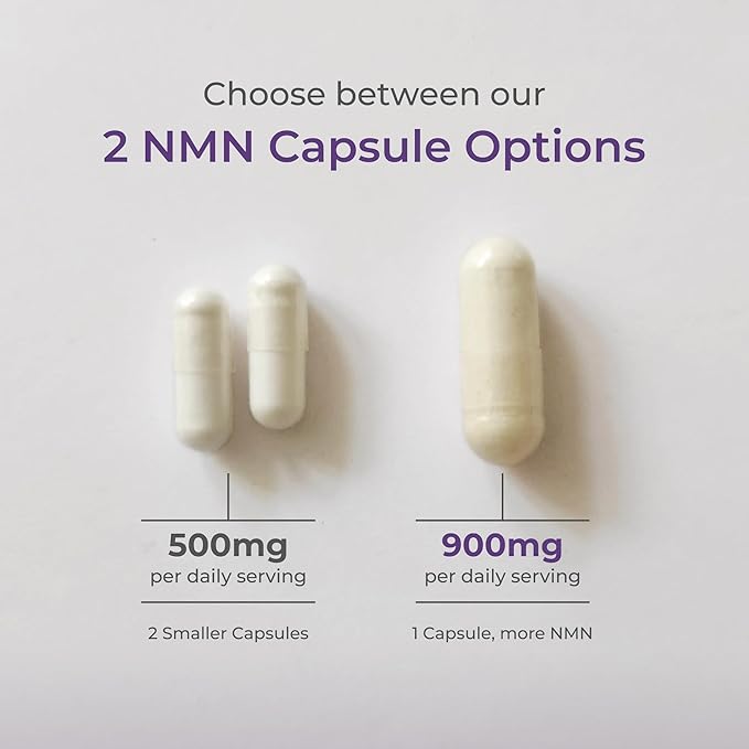 Neurogan Beta NMN (β-NMN) Supplement – 900 mg per Serving, 99.6% Purity – NAD+ Precursor for Cellular Energy & Vitality – 90 Capsules (3-Month Supply) – Made in USA
