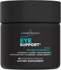 Livingood Daily Eye Support, 13-in-1 Vision Supplement with Lutein, Zeaxanthin, Astaxanthin, Vitamin A, Lycopene, Maqui Berry & More, Promotes Healthy Eyes, Blue Light Protection, Vegan, 60 Capsules
