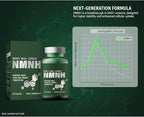 NMNH Supplements 500mg, Advanced NAD+ Supplement for Energy and Vitality Support, Pure NMNH Capsules as NMN Alternative, Supports Healthy Aging and Metabolism, Non-GMO, 120 Capsules