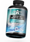 Sodium Butyrate High Dose 580 mg (30% Butyric Acid), 240 Vegan Capsules, 8 Month Supply, Sodium Supplement to Support Overal Gut Health - by Apollo's Hegemony