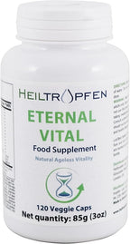 Heiltropfen Eternal Vital - Natural Ageless Vitality | 12-Compound Complex | 120 Veggie Capsules | Dietary Supplement | Third-Party Tested