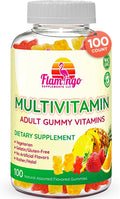 Flamingo Supplements Multivitamin Gummies | Vegan Friendly, Kosher Halal NO Gluten or Gelatin, no GMO| for Men, Women & Kids| 3 Natural Flavors | Vitamins C, B3, B12, Biotin, Zinc & More| 100 Gummies