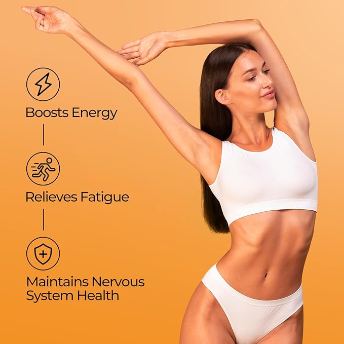 OxyEnergy Mega Vitamin B Complex for Women and Men, with Choline Inositol Biotin Folic Acid B1 B2 B3 B5 B6 B12, Neurological Health Support Cellular Energy - 90 Capsules,45Days Supply