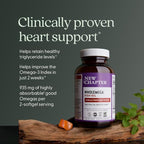 New Chapter Wholemega Fish Oil Supplement - 2000mg per Serving, Clinically Proven Wild Alaskan Salmon Oil with Omega-3 + Vitamin D3 + Astaxanthin, 60 Softgels
