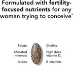 Theralogix TheraNatal Core Preconception Vitamin Supplement - 90-Day Supply - Prenatal Vitamins & Fertility Supplement for Women with Folate, Vitamin D3, Choline & More* - NSF Certified - 90 Tablets