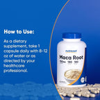 Nutricost Maca Root Capsules (Lepidium meyenii) 750mg, 180 Capsules, 180 Servings (Pack of 2)