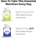 Body Wise Multi-Vitamin/Mineral Daily Nutrition Supplement – Right Choice AM Supports Energy and Alertness. Right Choice PM Formula Supports Relaxation and Recovery. – 540 Tablets - 90 Day Serving