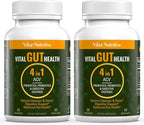 Vital Gut Health 4in1 Formula with Apple Cider Vinegar, Prebiotics & Probiotics, Digestive Enzymes for Strong Immunity Support and Complete Gut and Digestion Support- 60 Days Supply