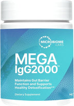 Microbiome Labs Mega IgG2000 Gut Health Powder for Women, Men & Kids 2+ - IgG Immunoglobulin Supplement for Digestive Health Support - Dairy-Free Bovine Colostrum Supplement Alternative (2.1 Ounces)
