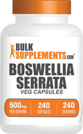 BulkSupplements.com Boswellia Serrata Extract Capsules - Boswellia Serrata Capsules - Boswellia Serrata Supplement, Gluten Free, 1 Capsule per Serving, 240 Veg Capsules (Pack of 1)