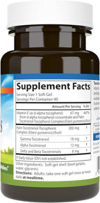 Carlson - Tocotrienols, 40 mg, with Natural-Source Vitamin E, Gamma, Alpha, Delta, Beta, Sustainably Sourced, 90 Softgels