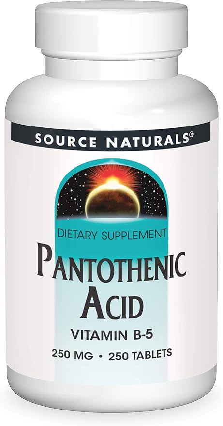 Source Naturals Pantothenic Acid 250 mg Vitamin B-5 Dietary Supplement - 250 Tablets