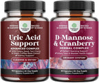 Bundle of Uric Acid Cleanse & Detox - Green Coffee Beans with Turmeric, Tart Cherry & Celery Seed for Kidney and D Mannose with Cranberry Supplement for Kidney Support & Urinary Tract Health
