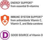 Geritol Multi-Vitamin Nutritional Support Tablets, Balance of 26 Essential Vitamins and Minerals, 100-Count Bottles (Pack of 2)