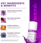 Isotonix OPC-3 Antioxidant Supplement - Pycnogenol, Grape Seed Extracts, Bilberry, Red Wine & Pine Bark Extracts - for Heart & Circulatory Support - Isotonic, Vegan, Gluten Free - 30 Servings