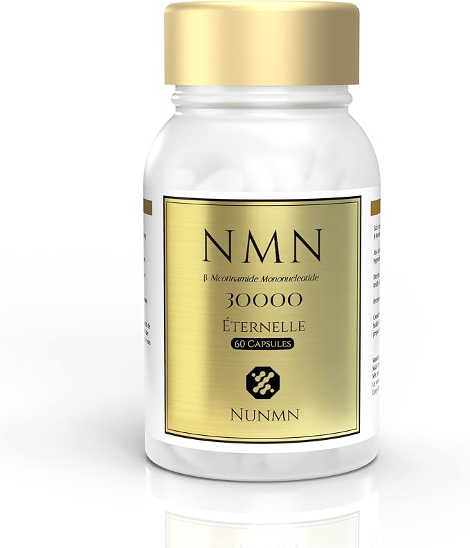 NUNMN NMN 30000 Éternelle β-Nicotinamide Mononucleotide Supplement, 60 Capsules