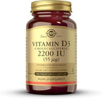Solgar Vitamin D3 (Cholecalciferol) 55 mcg (2200 IU), 100 Vegetable Capsules - Helps Maintain Healthy Bones & Teeth - Immune System Support - Non-GMO, Gluten Free, Dairy Free, Kosher - 100 Servings