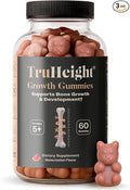 TruHeight Growth Gummies (Watermelon) Tall Nutrition for Natural Growth Supplement for Kids & Teens - Vitamin D, K, Calcium & Ashwagandha, Bone Strength Vitamins D3 K2, Picky Eater, Taller Ages 5+