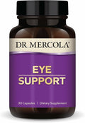 Dr. Mercola Eye Support - Supports Eye & Vision Health - with Lutein, Zeaxanthin, Organic Astaxanthin & Black Currant - Non-GMO, Gluten-Free & Soy Free - 30 Capsules (30 Servings)