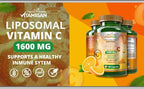 VITAMISAN Liposomal Vitamin C - 100 Capsules - High Absorption Ascorbic Acid - May Support Immune System & Collagen Reinforcement no GMO Powerful Antioxidant (Pack of 2)