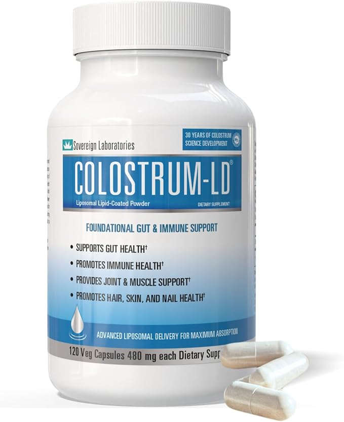 Colostrum-LD Colostrum Capsules - 120 Count - Liposomal Delivery
