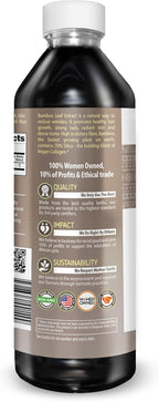 Herbal Papaya Bamboo Silica Supplements Organic Extract 12oz - Liquid Silica with Organic Hair, Skin and Nails Vitamins As Well As Bone and Joint Support