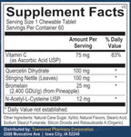 Hist Assist Jr – Kids Chewable Seasonal Support with Quercetin, NAC, Bromelain & Vitamin C | Tasty Berry Flavor | Non-GMO, Gluten Free | 60 Chewable Tablets