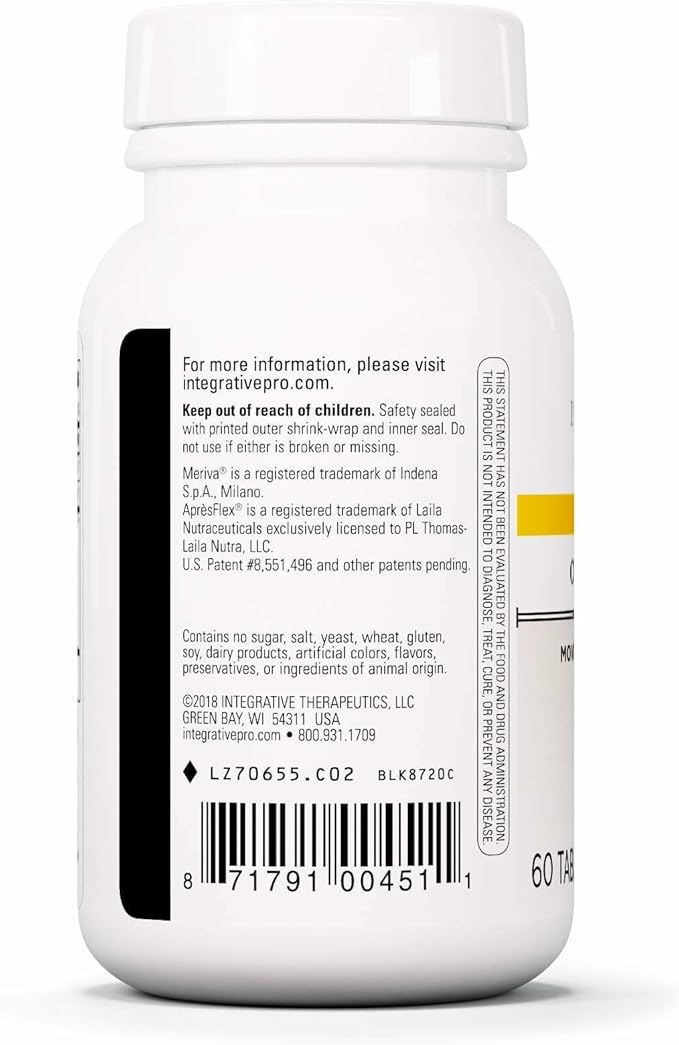Integrative Therapeutics Curcumax Pro - Healthy Movement Supplement for Men & Women - Supports Occasional Discomfort Associated with Overuse* - Dairy-Free & Vegan - 60 Tablets (30 Servings)