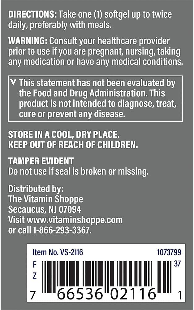 The Vitamin Shoppe Saw Palmetto Extract 160mg, Supplement for (300 Softgels)
