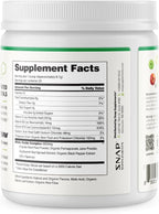 Snap Supplements Organic Beet Root Powder Nitric Oxide Supplement for Men & Women, Red Spinach & Pomegranate, Supports Healthy Energy & Blood Pressure Already in Normal Range, 30 Servings, Apple