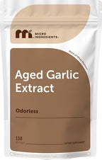 Micro Ingredients Odorless Garlic, 150 Softgels | 2 Years Aged Garlic Extract | Grown Allium Sativum Bulb | Natural Herbal Supplements | Non-GMO, Gluten Free