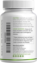Benfotiamine 600mg Per Serving, 180 Veggie Capsules (300mg Per Cap) – Fat Soluble Vitamin B1 Thiamine Supplement – 3rd Party Tested, Vegan, Non-GMO, Gluten Free