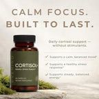 EVEKIND Cortisol+ – Cortisol Supplement for Women | Stress Support | Calm Mood, Focus & Steady Energy | KSM-66® Ashwagandha, Rhodiola, L-Theanine, Magnesium Glycinate | 60 Capsules
