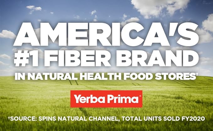 Yerba Prima Prebiotic Colon Care Formula, 20 oz Powder with FOS - Natural Psyllium Fiber, Magnesium, Selenium - Non-GMO, Gluten Free, Vegan Daily Supplement - for Men & Women (2)