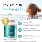 Dolovent - Natural Migraine Relief with Magnesium for Migraines, Vitamin B2 400mg, CoQ10 - Dietary Supplement for Brain Health - 1 Bottle