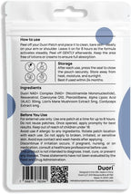 DUORI NAD+ Patch - Healthy Aging - NMNH - Resveratrol - CoQ10 - Lion's Mane - NAD+ - Vegan Daily Patch - 30 Patches