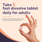 Doctor's Recipes Vitamin B12 Sublingual, Methylcobalamin 5000 mcg 240 Fast Dissolve Tablets, Natural Peach Flavor, Vegan Methyl, Energy Metabolism & Nervous System
