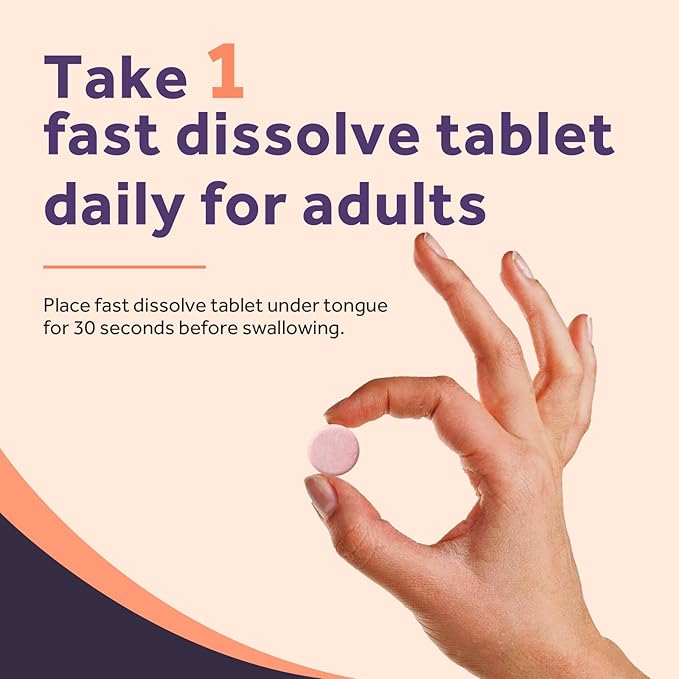 Doctor's Recipes Vitamin B12 Sublingual, Methylcobalamin 5000 mcg 240 Fast Dissolve Tablets, Natural Peach Flavor, Vegan Methyl, Energy Metabolism & Nervous System