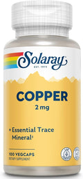Solaray, (3 Pack) Copper, 2 mg, 100 VegCaps