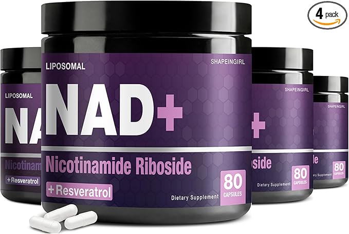 NAD Supplement - NAD+ with Nicotinamide Riboside (NR) and Resveratrol, 320 Capsules