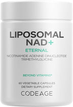Codeage Liposomal NAD+ Supplement - NAD Nicotinamide Adenine Dinucleotide Coenzyme Pills - 500 mg NAD+ Per Serving & Betaine Anhydrous - Liposomal Delivery - Vegan, Non-GMO, Gluten-Free - 60 Capsules