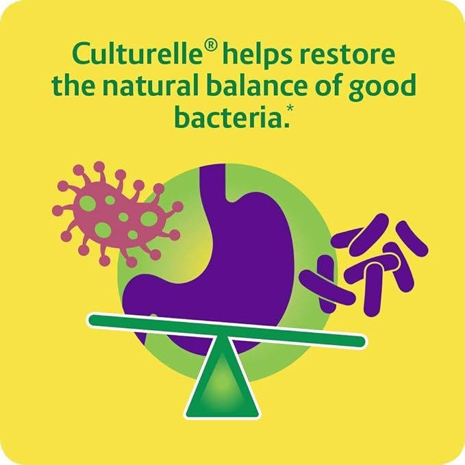 Culturelle Digestive Health Daily Probiotic Chewables, Probiotic For Men and Women, Most Clinically Studied Probiotic Strain, 10 Billion CFUs, Supports Occasional Diarrhea, Gas & Bloating, 24 Count