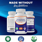 Vitamatic Potassium Supplement, 1020 mg, 240 Vegtable Capsules - Non-GMO - Gluten Free - Made in USA