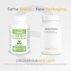 SuperSmart - Calcium Orotate with Magnesium Orotate 9:1 (Highly Bioavailable) - Advanced Teeth & Bones Strength Supplement | Non-GMO & Gluten Free - 60 Vegetarian Capsules