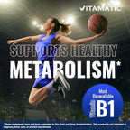 Vitamatic Benfotiamine 300 mg 90 Vegetarian Capsules - Also Called Fat Soluble Vitamin B1 (90 Count (Pack of 1)) (3 Bottles)