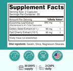 Natural Purge Uric Acid Flush, Support Uric Acid Cleanse and Balance, Joints and Mobility, Tart Cherry, Celery Seed and Eucommia Leaf Extract, Feet and Joint Support Supplement, 60 Capsules