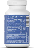 BodyBio - Vitamin B Complex Including B1, B2, B3, B5, B6, Methyl B12, Folinic Acid, 5-MTHF, and B7 to Supports Alertness, Metabolism & Immune System, 90 Capsules