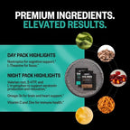 ONNIT Total Human Adult Multivitamin Comprehensive Capsule Packs with Day and Night Support, Daily Vitamin Packs for Men and Women, Dietary Supplement Capsules, 30-Day Supply, 60 Packs