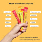 KEY NUTRIENTS Electrolytes Powder Packets – Variety Pack – Sugar Free Hydration Drink Mix – Keto Electrolytes Hydration Packets – Improved Refreshing Taste Lemonade, Peach Mango & Watermelon – 10 Pack