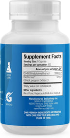 NewLife Naturals DIM Supplement 300mg, Women & Men - Hormonal Acne and Balance, Estrogen, Menopause Support - 120 Day Supply